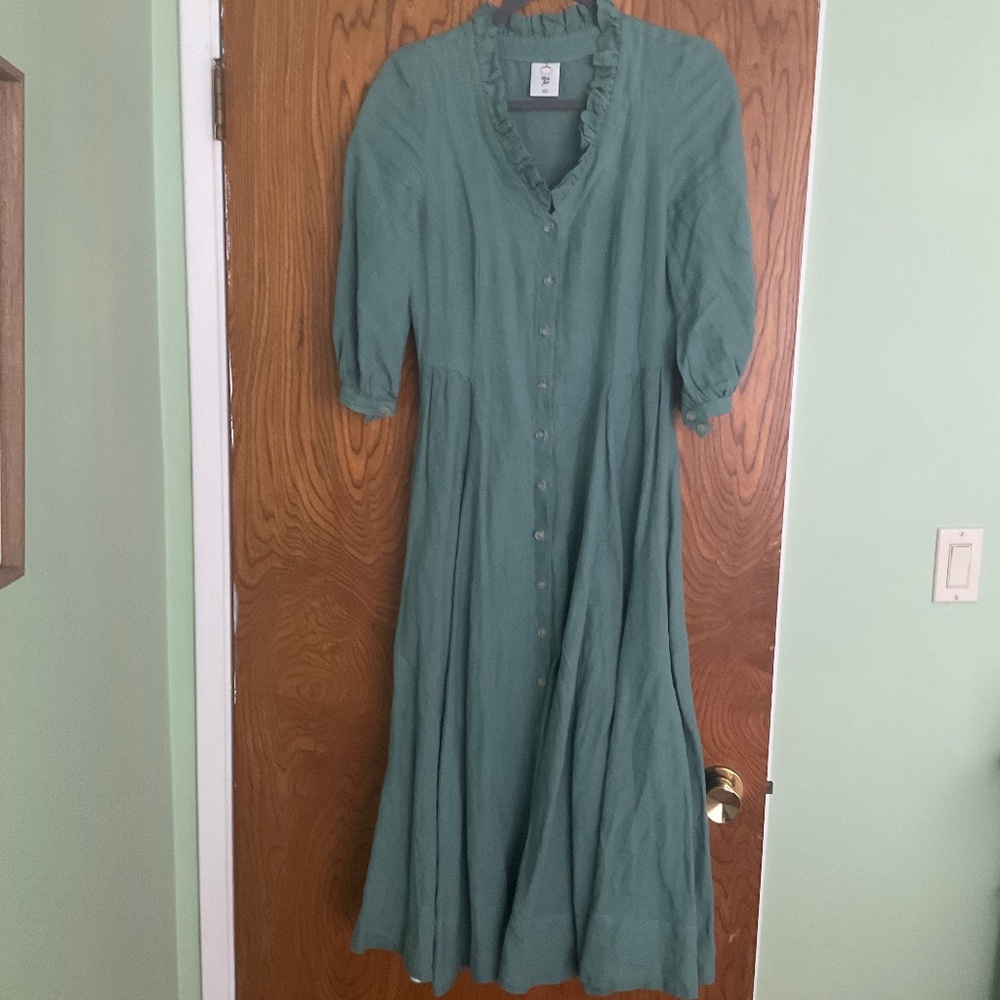 Son de Flor Ophelia dress in teal, size XS